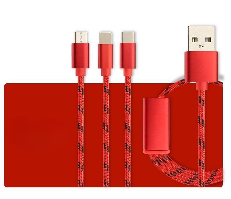 Three-in-one Mobile Phone Charging Cable