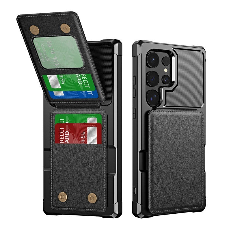 Can Be Inserted Card Put Card Change Card Package Creative Full Cover Drop-resistant Phone Case
